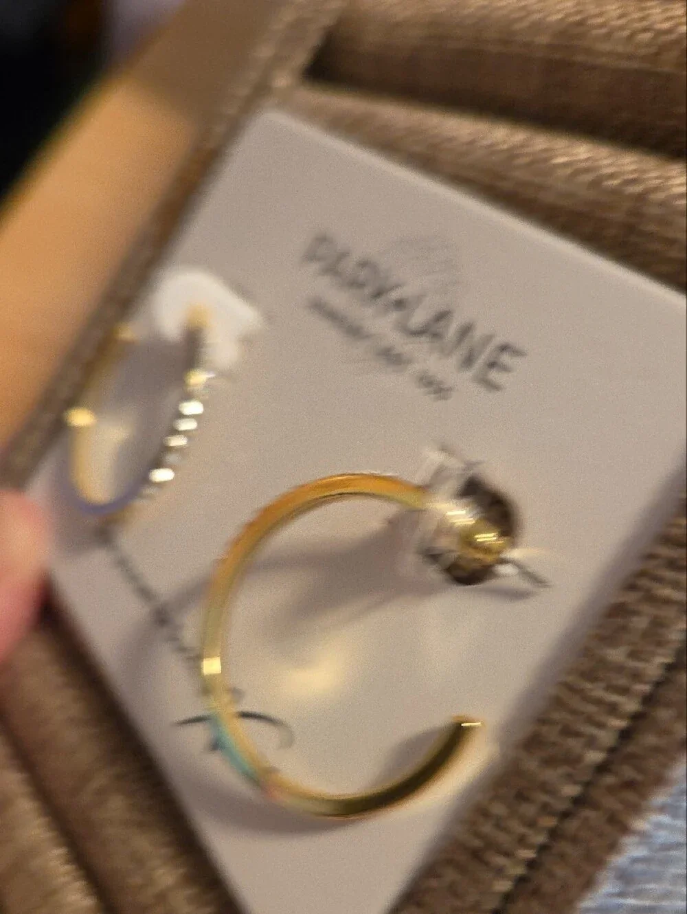 Park Lane Shiny Gold Open Hoop Earrings - Glo